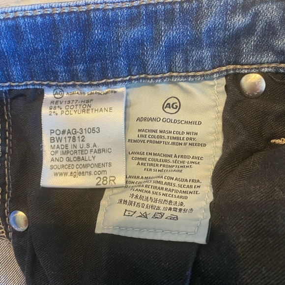 AG Adriano Goldschmeid The Stevie Slim Straight Ankle 28R - Picture 5 of 5